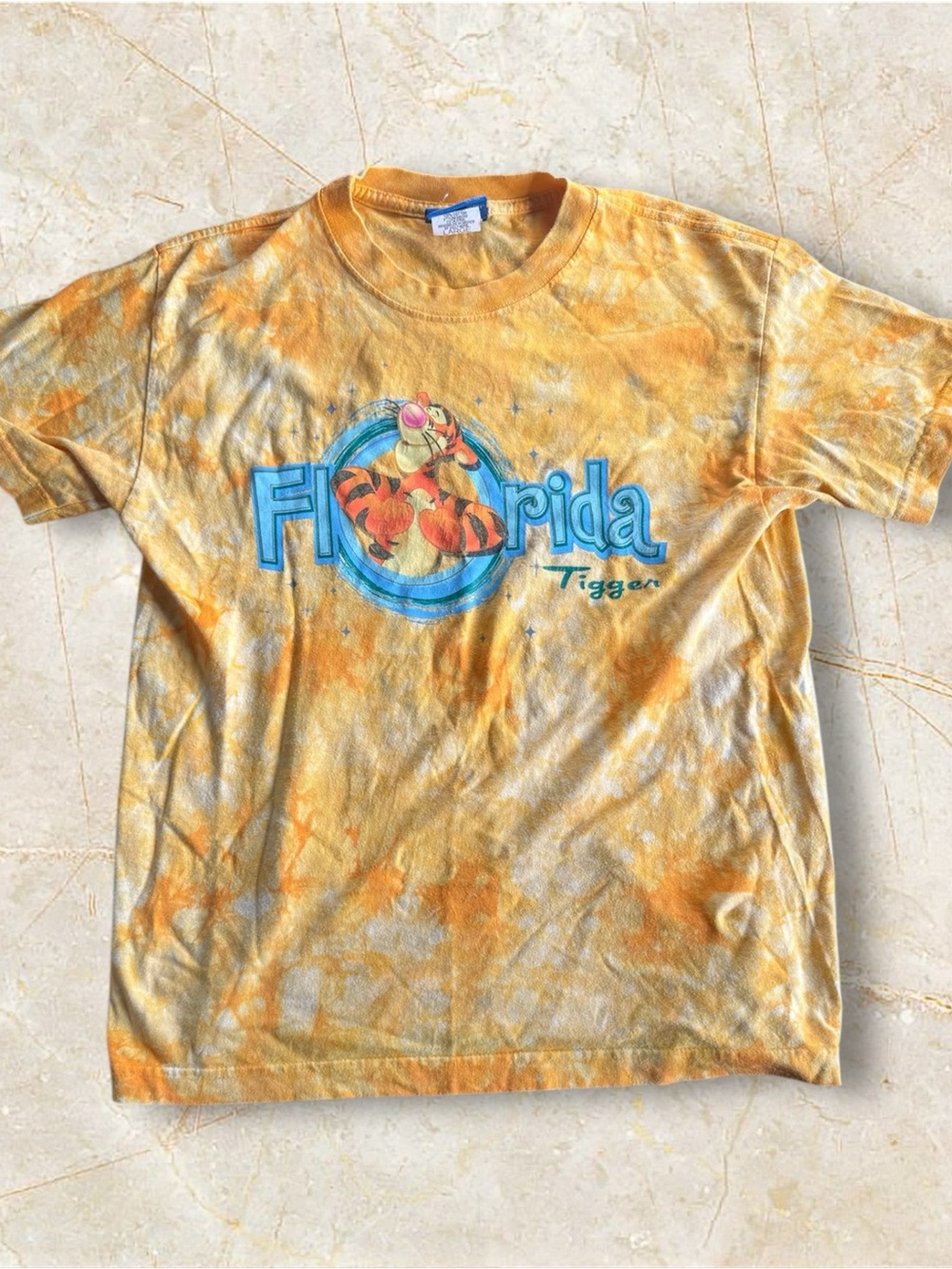 Disney Walt Disney World Tigger Florida Tie-Dye T-Shirt Vintage